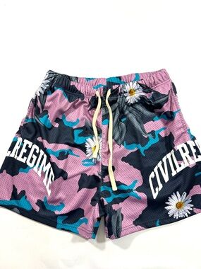 Civil Regime Those Days Mesh Shorts Floral Camo